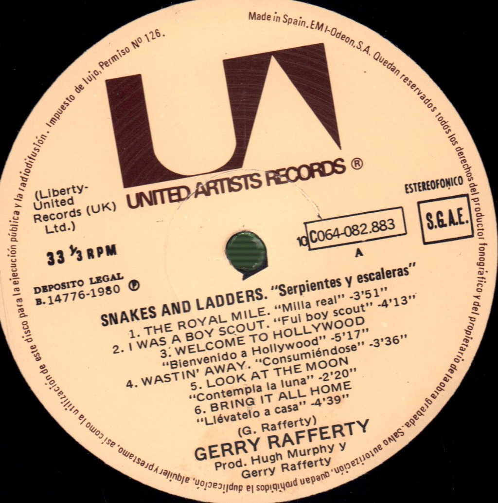 Gerry Rafferty - Snakes And Ladders - Lp