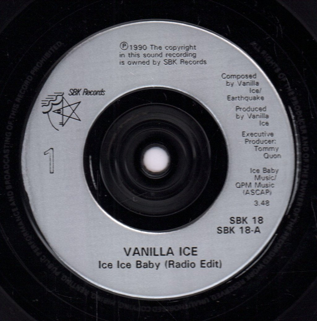 Vanilla Ice - Ice Ice Baby - 7 Inch