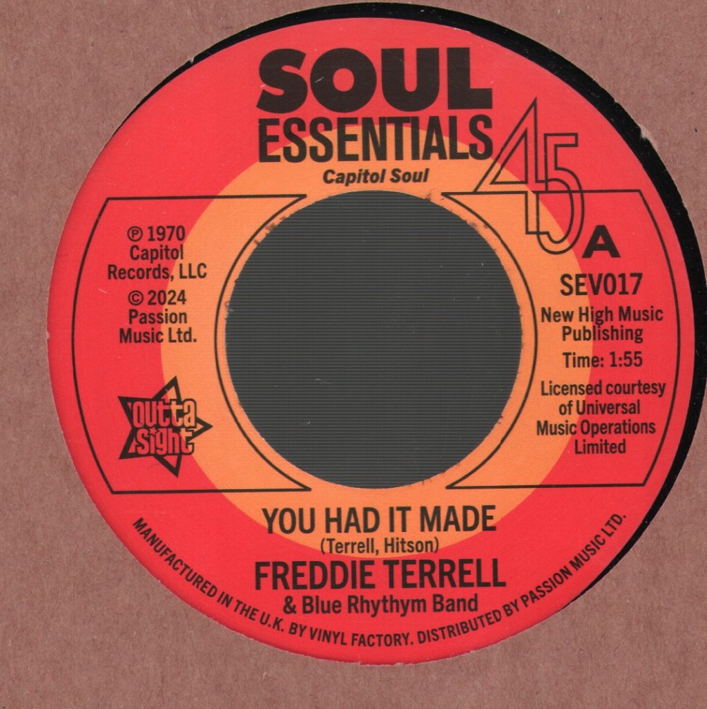 Freddie Terrell and Blue Rhythm Band - You Had It Made - 7 Inch