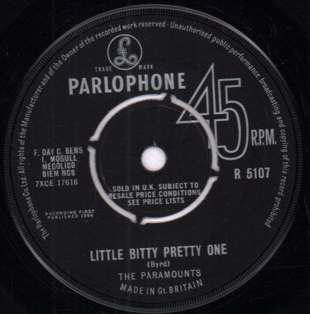 Paramounts - Little Bitty Pretty One - 7 Inch