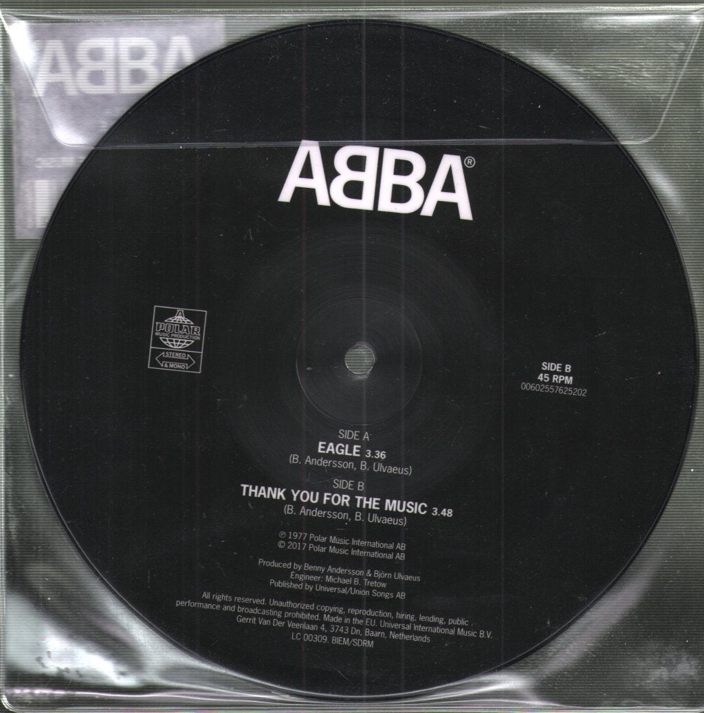 ABBA - Eagle / Thank You For The Music - 7 Inch