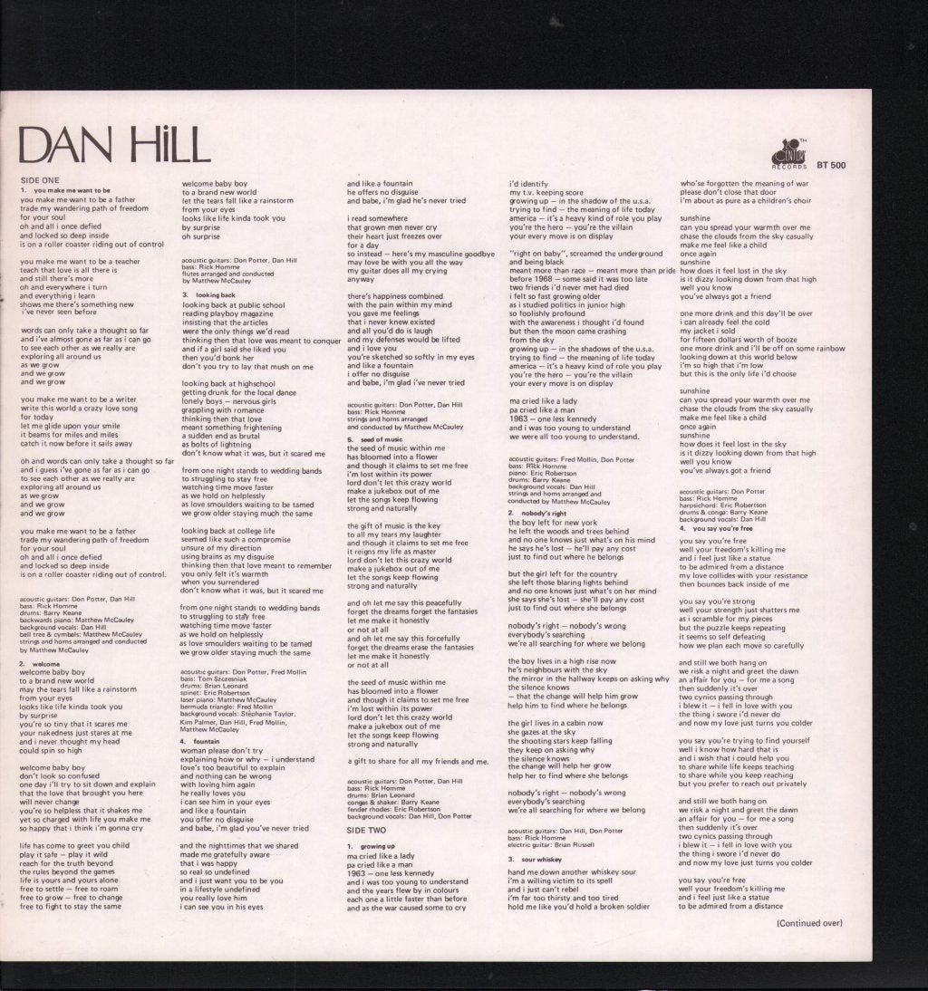 Dan Hill - Dan Hill - Lp