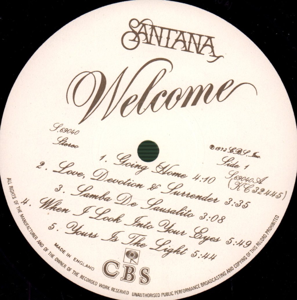 Santana - Welcome - Lp