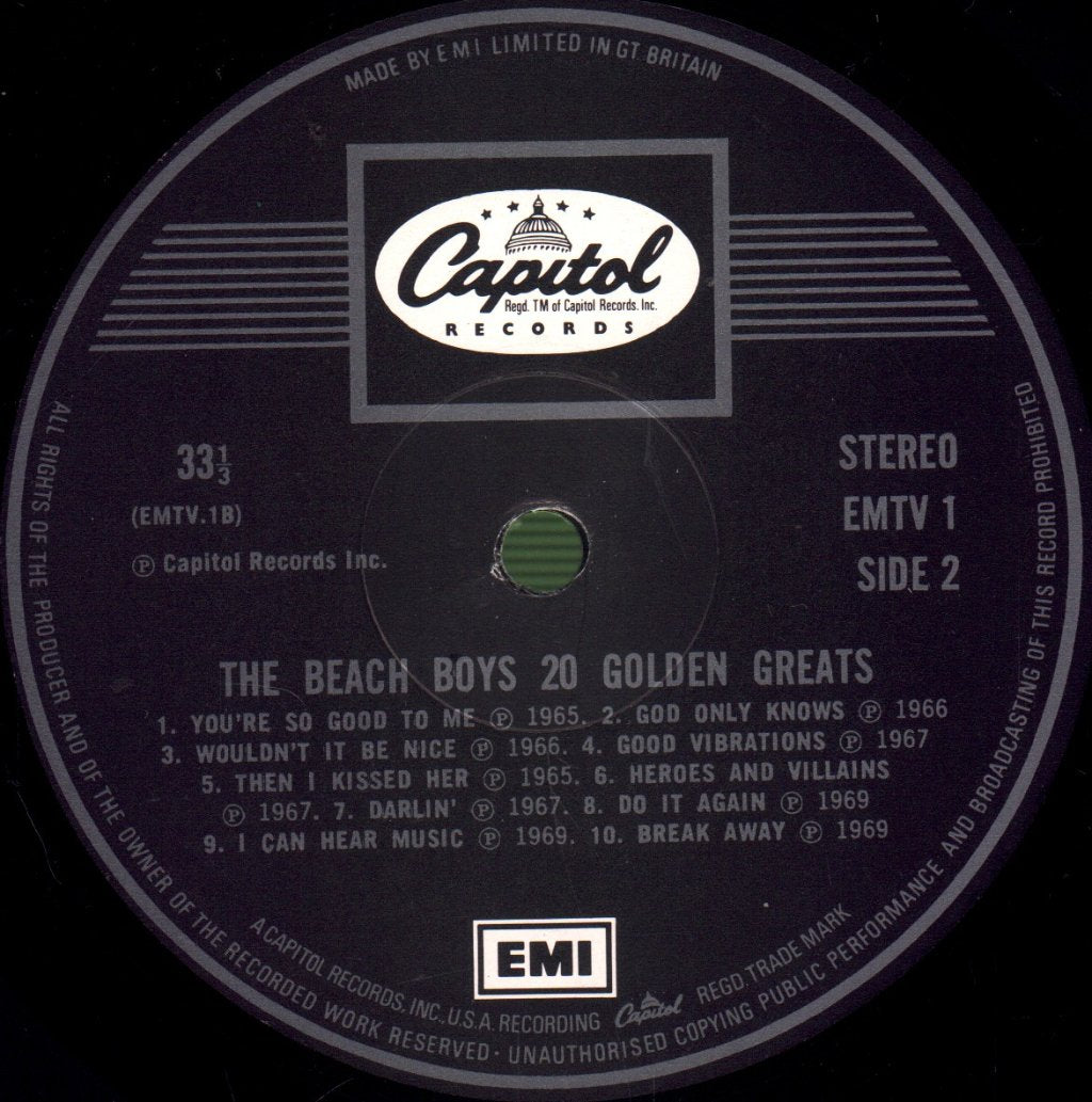 Beach Boys - 20 Golden Greats - Lp