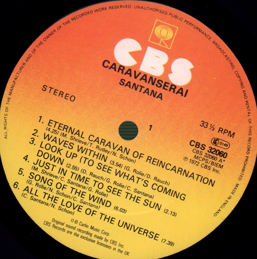 Santana - Caravanserai - Lp