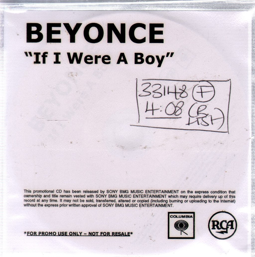 Beyonce - If I Were A Boy - Cdr