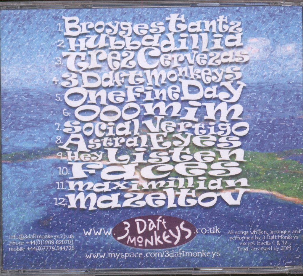 3 Daft Monkeys - Gibbon It Live & Dreckly - Cd