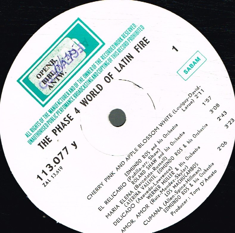 Various Artists - Phase 4 World Of Latin Fire - Lp