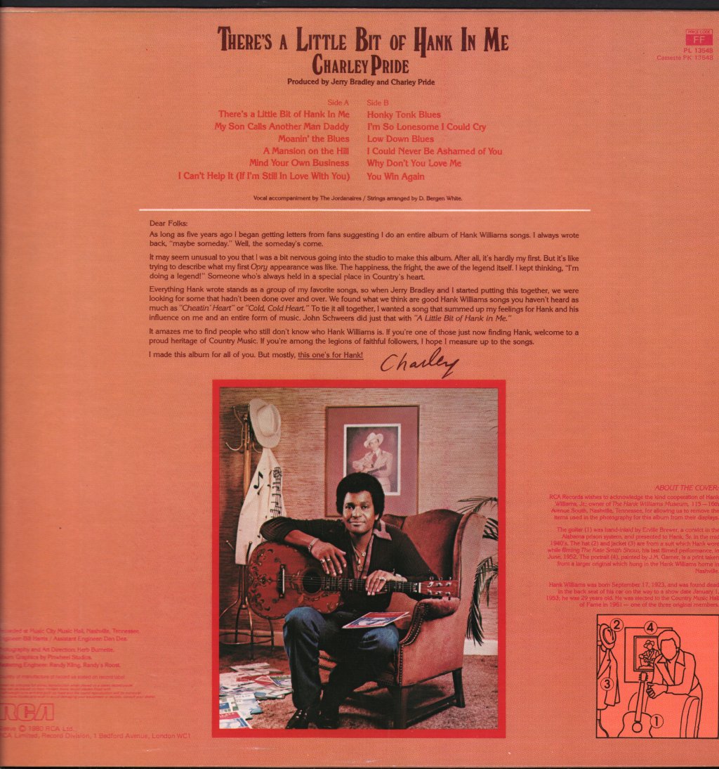 Charley Pride - There's A Little Bit Of Hank In Me - Lp