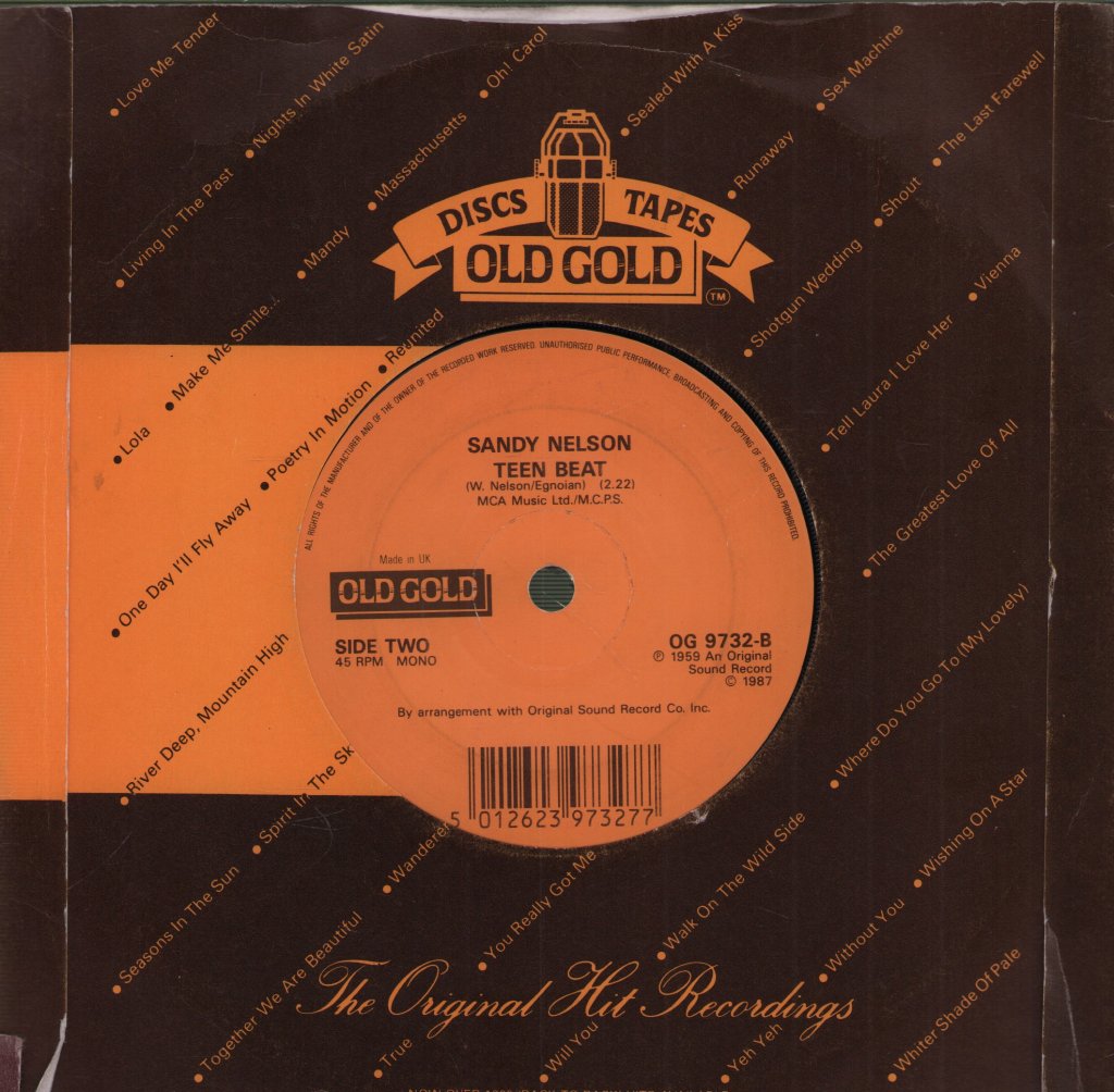 Sandy Nelson - Let There Be Drums / Teen Beat - 7 Inch