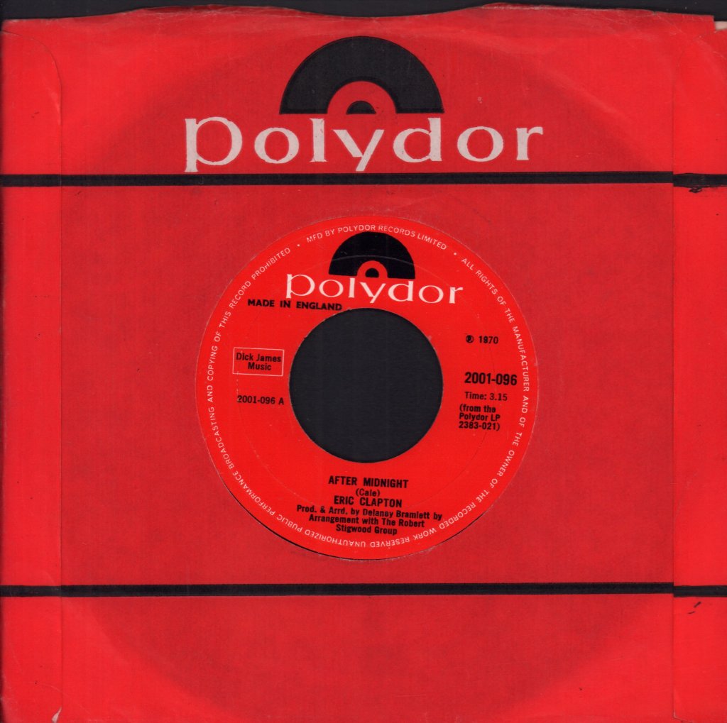 Eric Clapton - After Midnight - 7 Inch