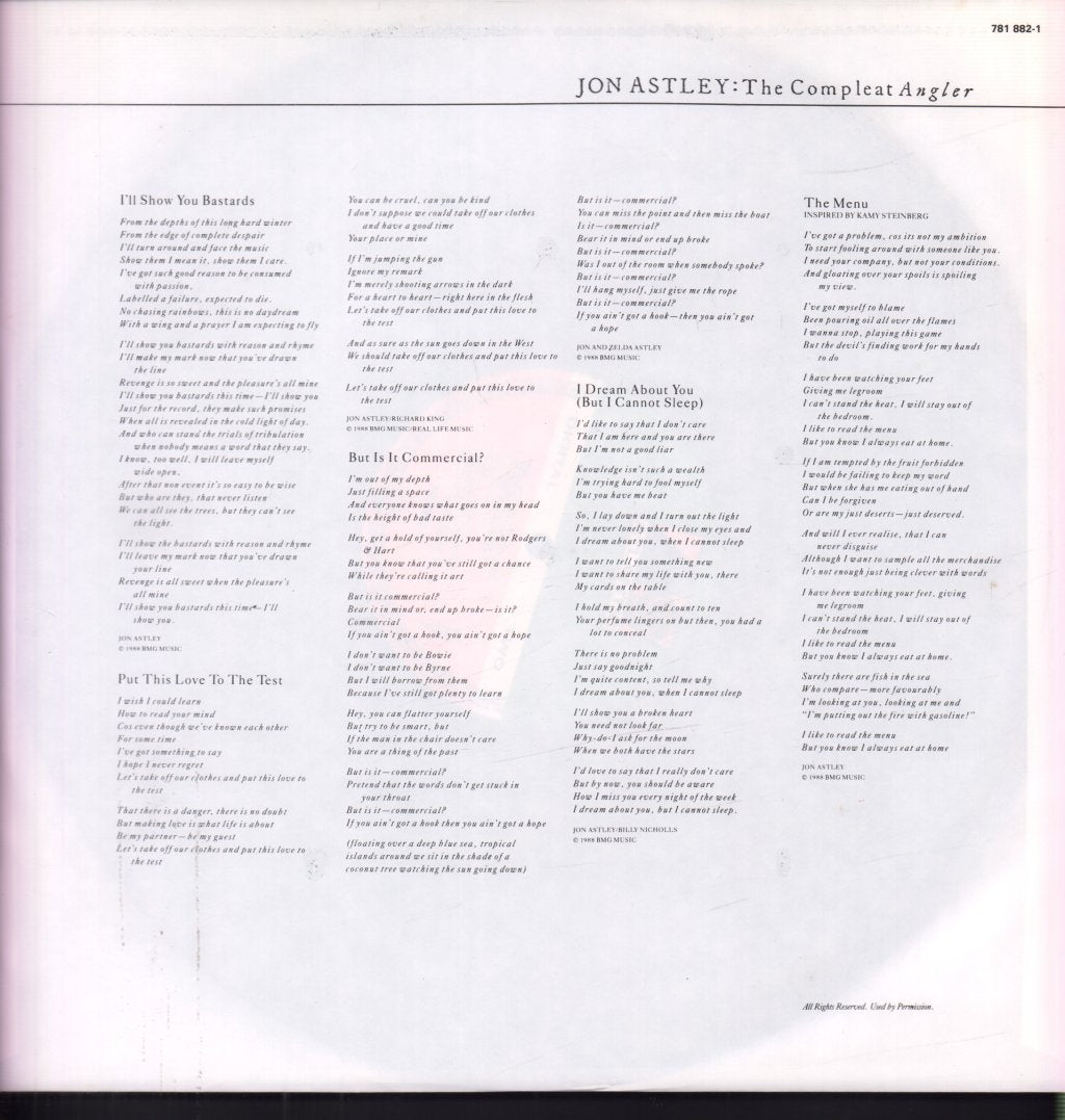 Jon Astley - Compleat Angler - Lp