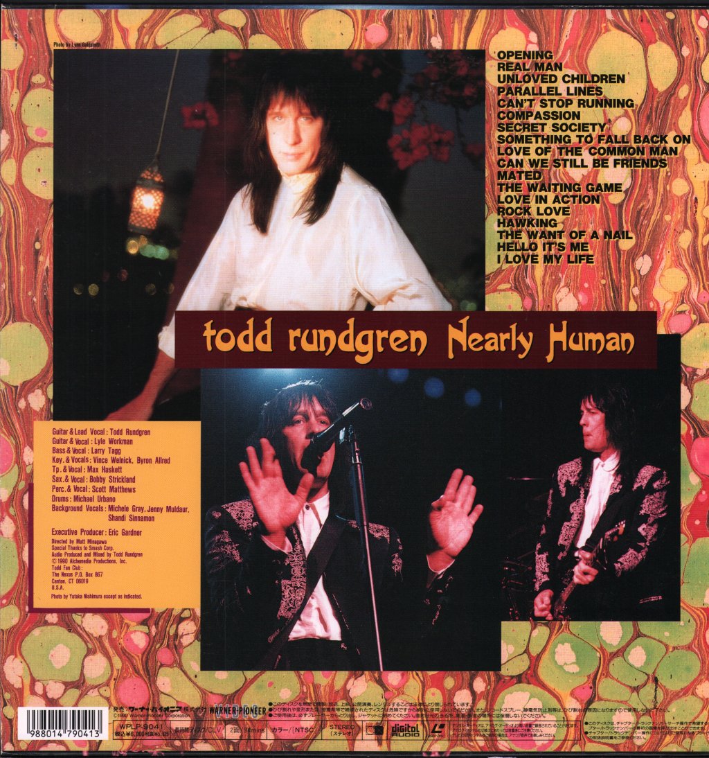 Todd Rundgren - Nearly Human - Laser Disc