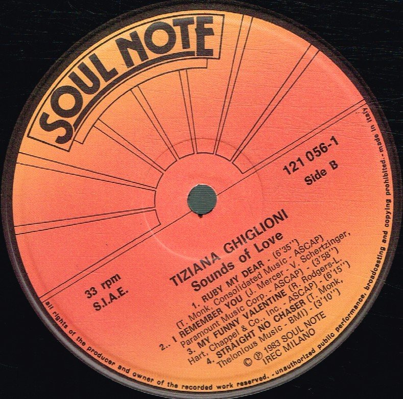 Tiziana Ghiglioni - Sounds Of Love - Lp