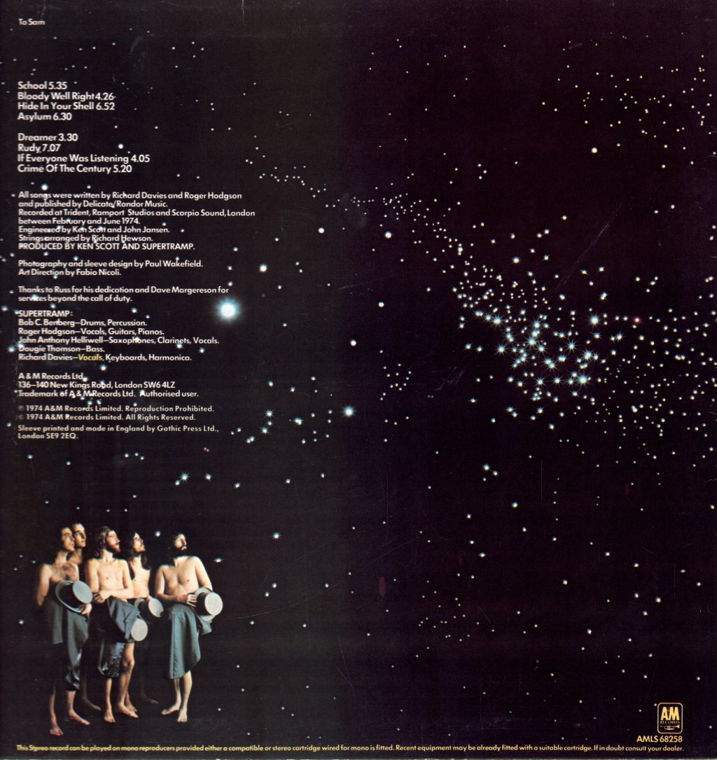 Supertramp - Crime Of The Century - Lp