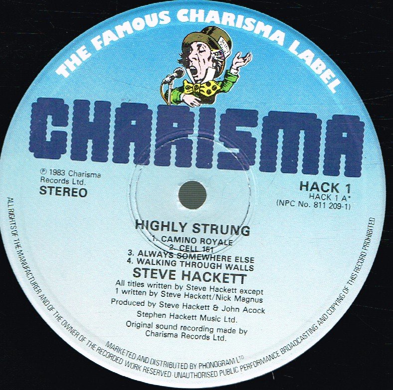 Steve Hackett - Highly Strung - Lp
