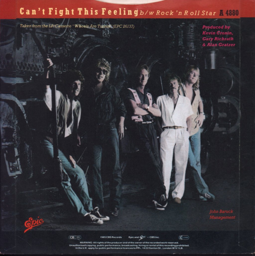 REO Speedwagon - Can't Fight This Feeling - 7 Inch