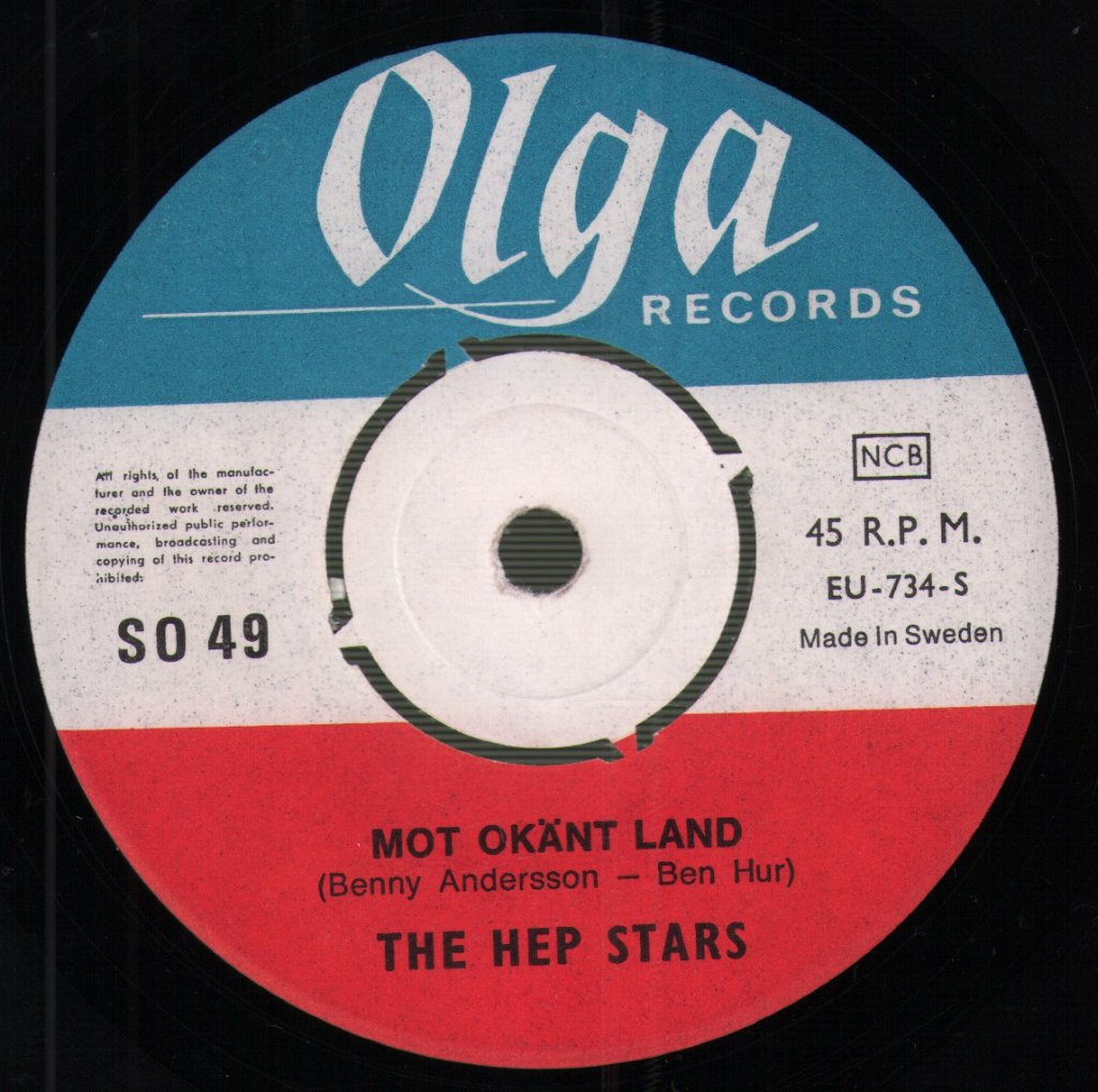Hep Stars - Mot Okänt Land - 7 Inch