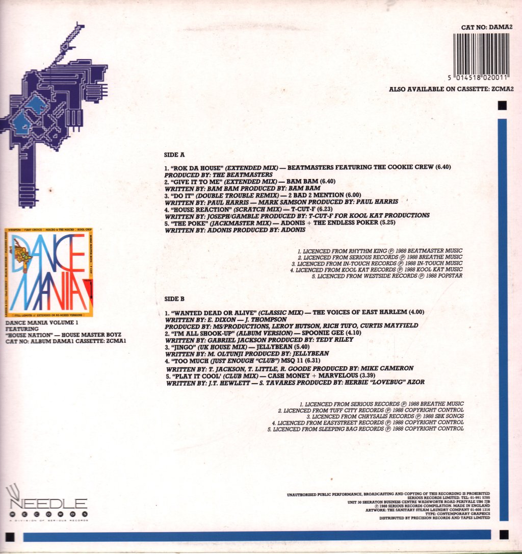 Various Artists - Dance Mania Volume 2 - Lp