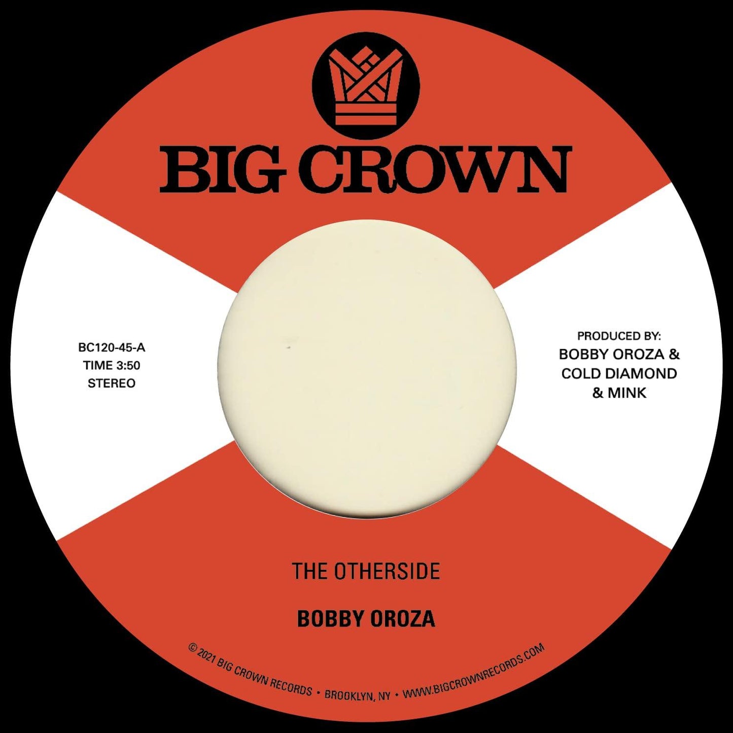 Bobby Oroza - Otherside B/W Make Me Believe - 7 Inch