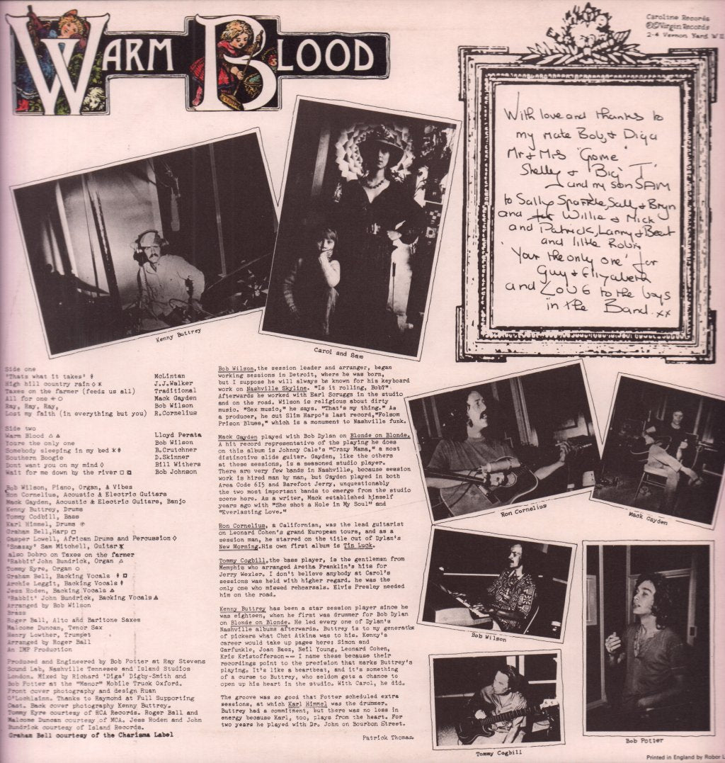 Carol Grimes - Warm Blood - Lp