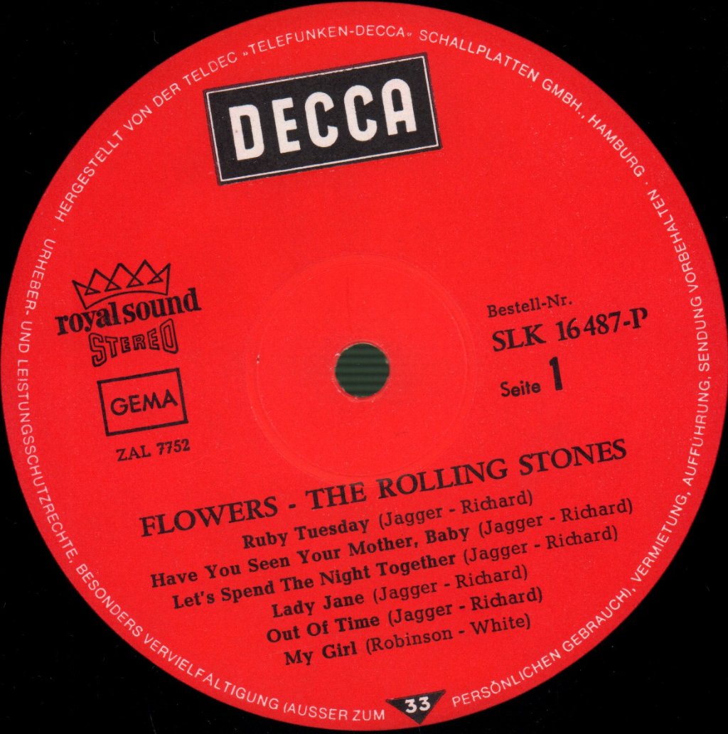 Rolling Stones - Flowers - Lp