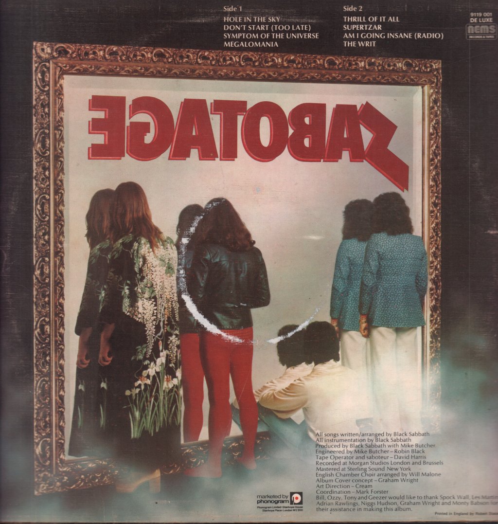 Black Sabbath - Sabotage - Lp