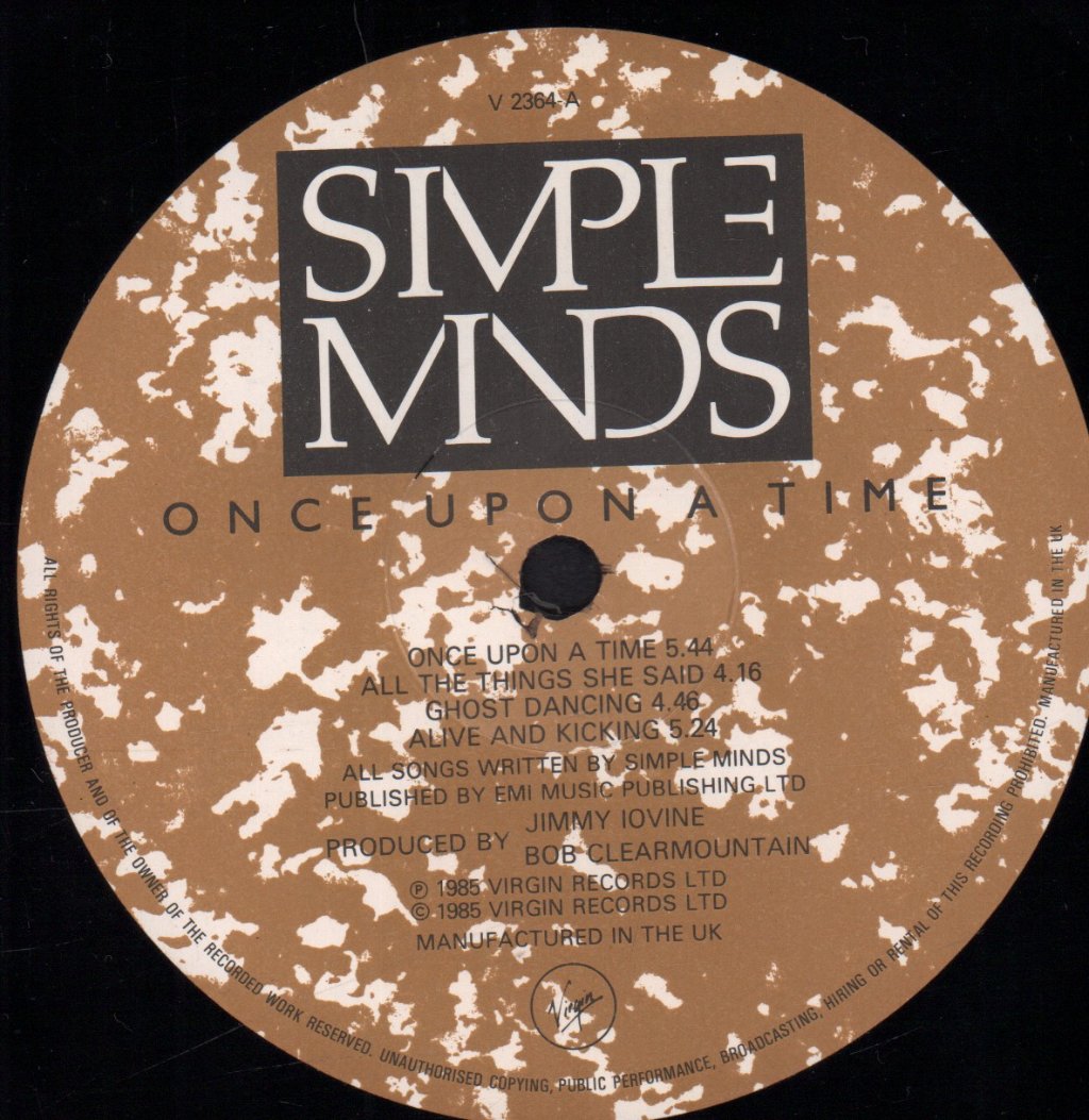 Simple Minds - Once Upon A Time - Lp