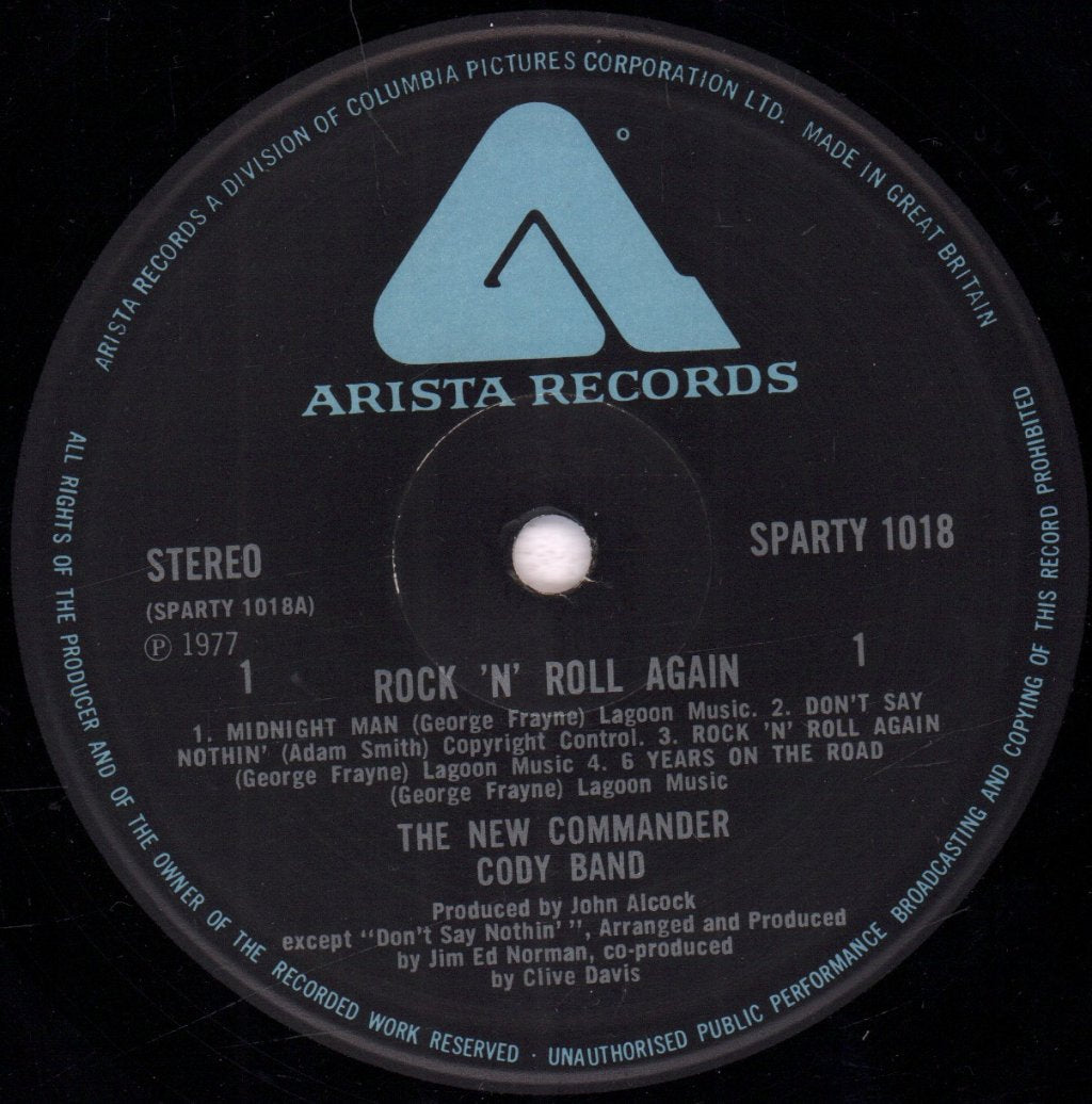 New Commander Cody Band - Rock N Roll Again - Lp