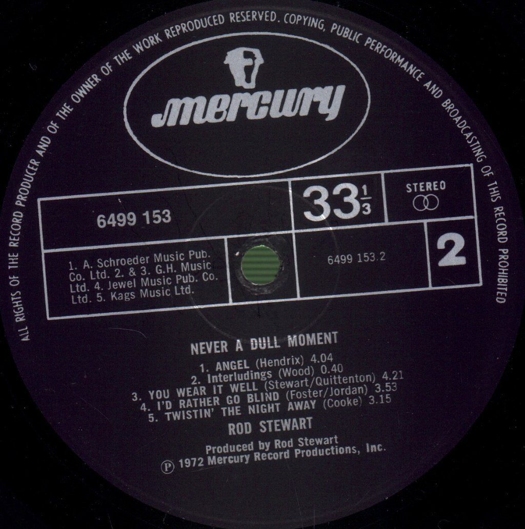 Rod Stewart - Never A Dull Moment - Lp