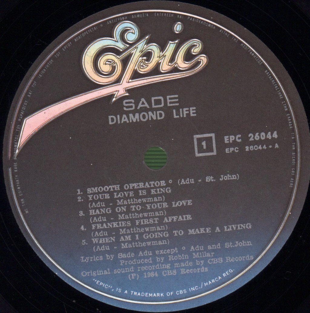 Sade - Diamond Life - Lp