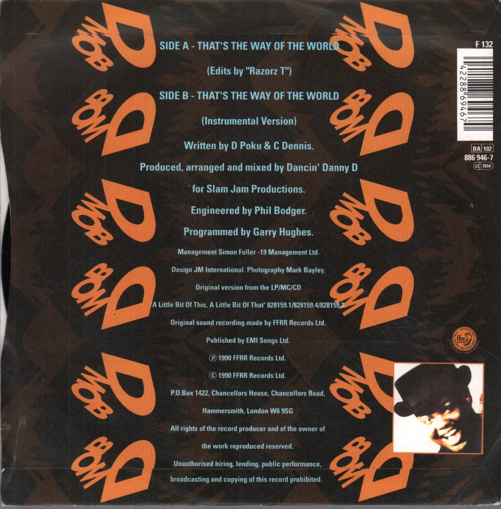 D Mob With Cathy Dennis - That's The Way Of The World - 7 Inch