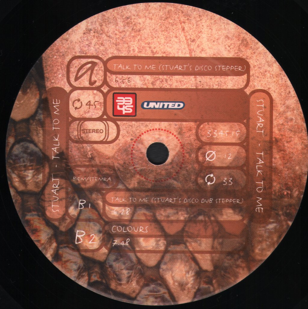 Stuart - Talk To Me - 12 Inch