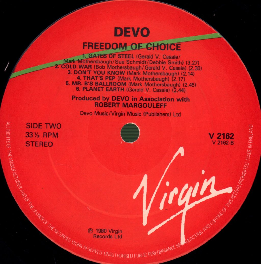 Devo - Freedom Of Choice - Lp