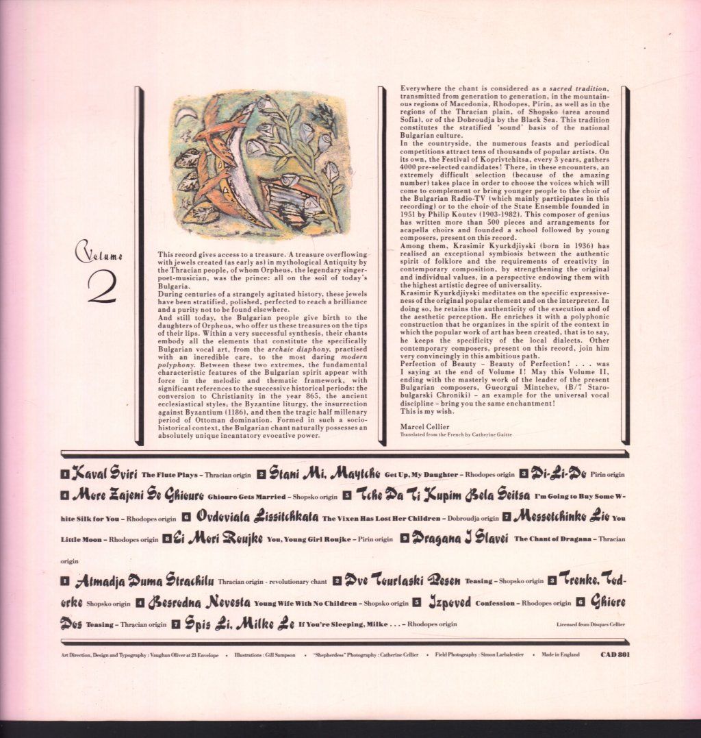 Le Mystere Des Voix Bulgares - Volume 2 - Lp