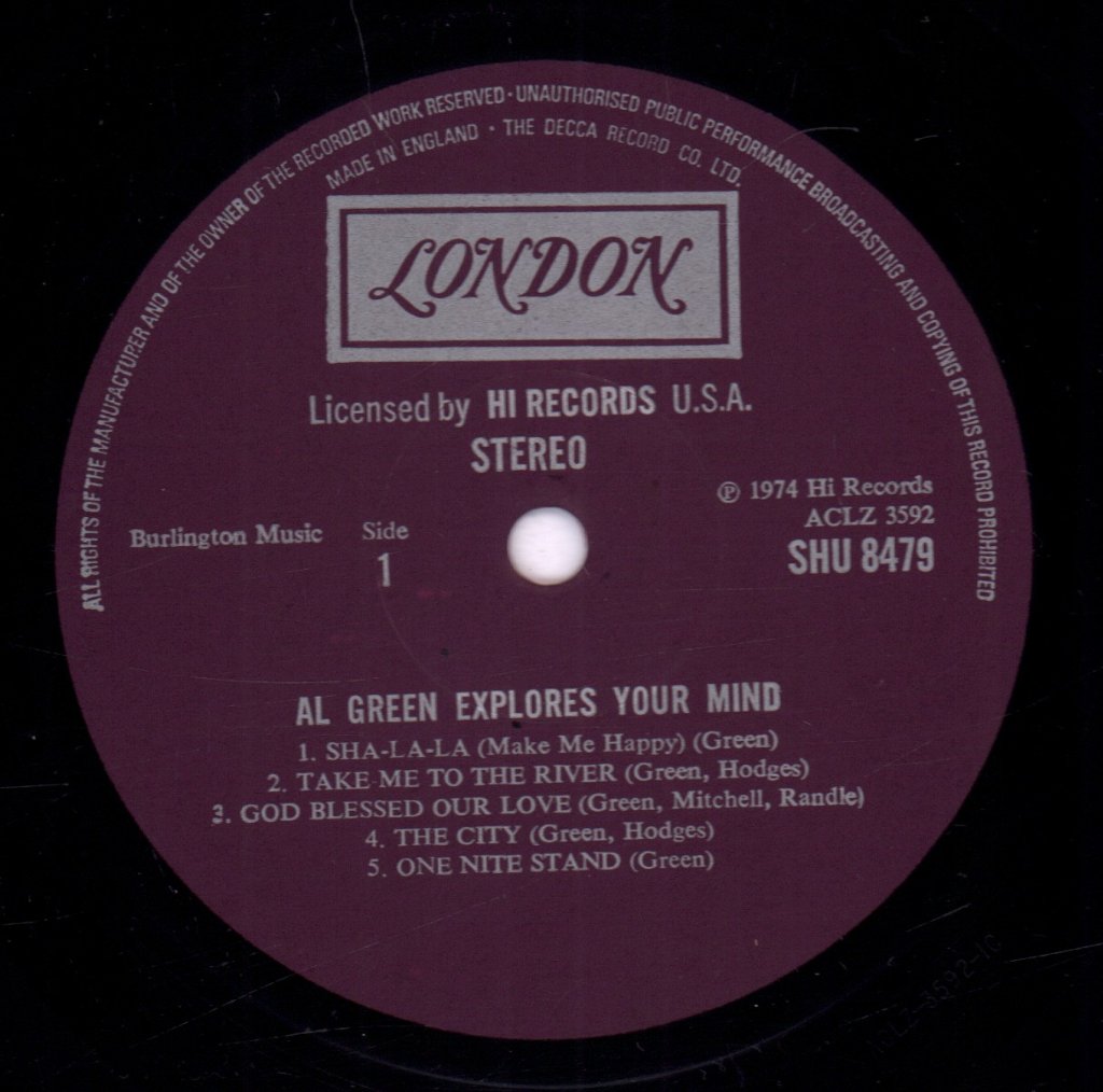 Al Green - Explores Your Mind - Lp
