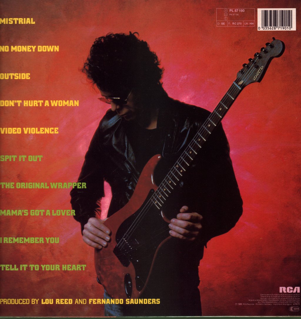 Lou Reed - Mistrial - Lp