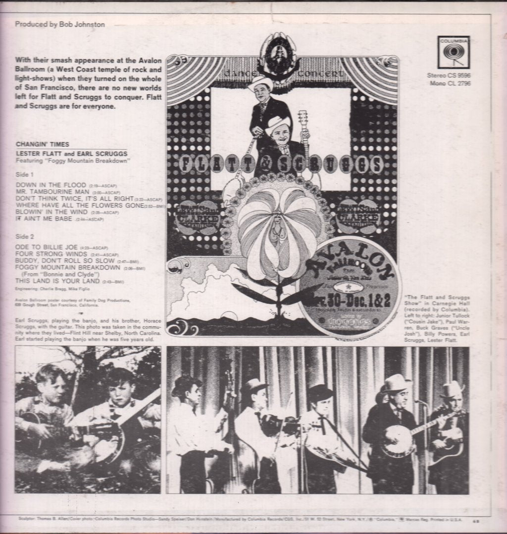 Lester Flatt And Earl Scruggs - Changin' Times - Lp