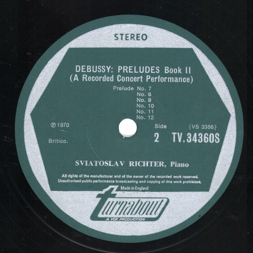 Sviatoslav Richter - Debussy - Preludes, Book II - Lp