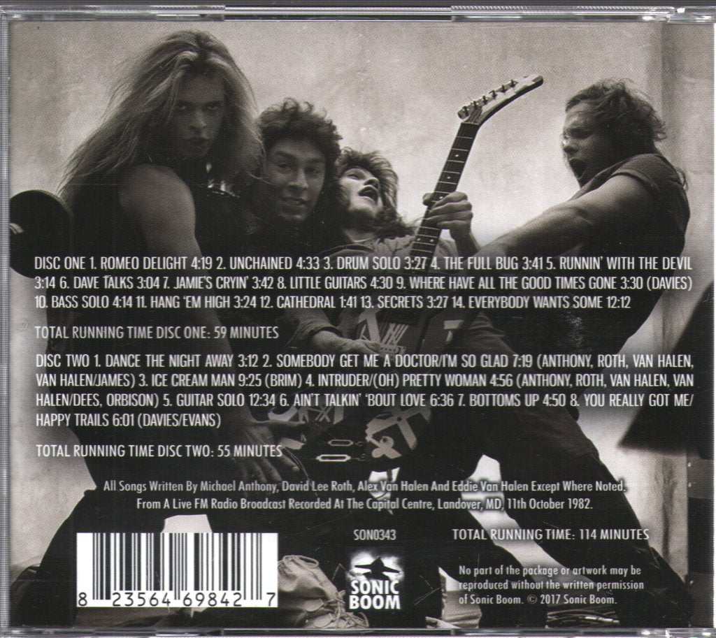 Van Halen - Hurricane: Maryland Broadcast 1982 - Double Cd