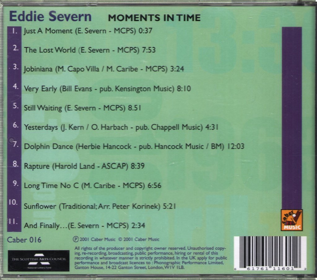 Eddie Severn - Moments In Time - Cdr