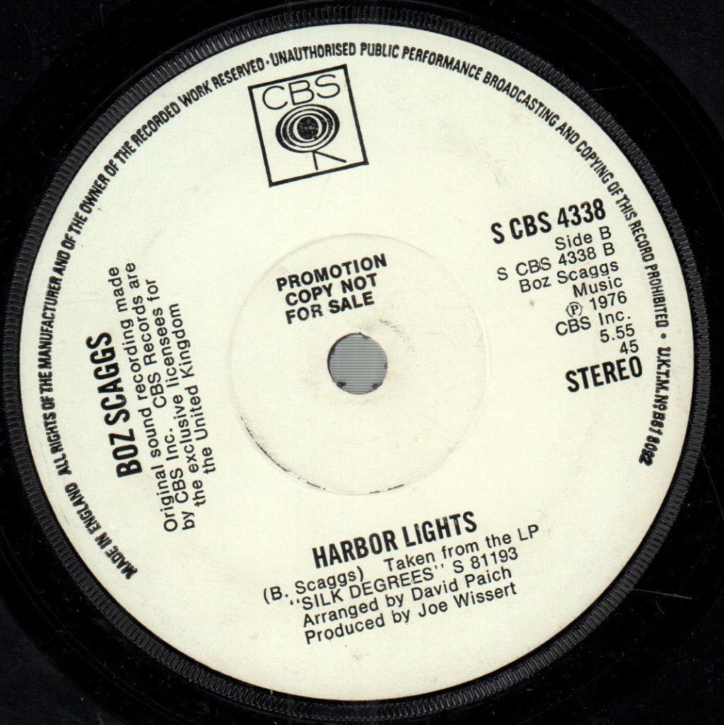 Boz Scaggs - It's Over - 7 Inch