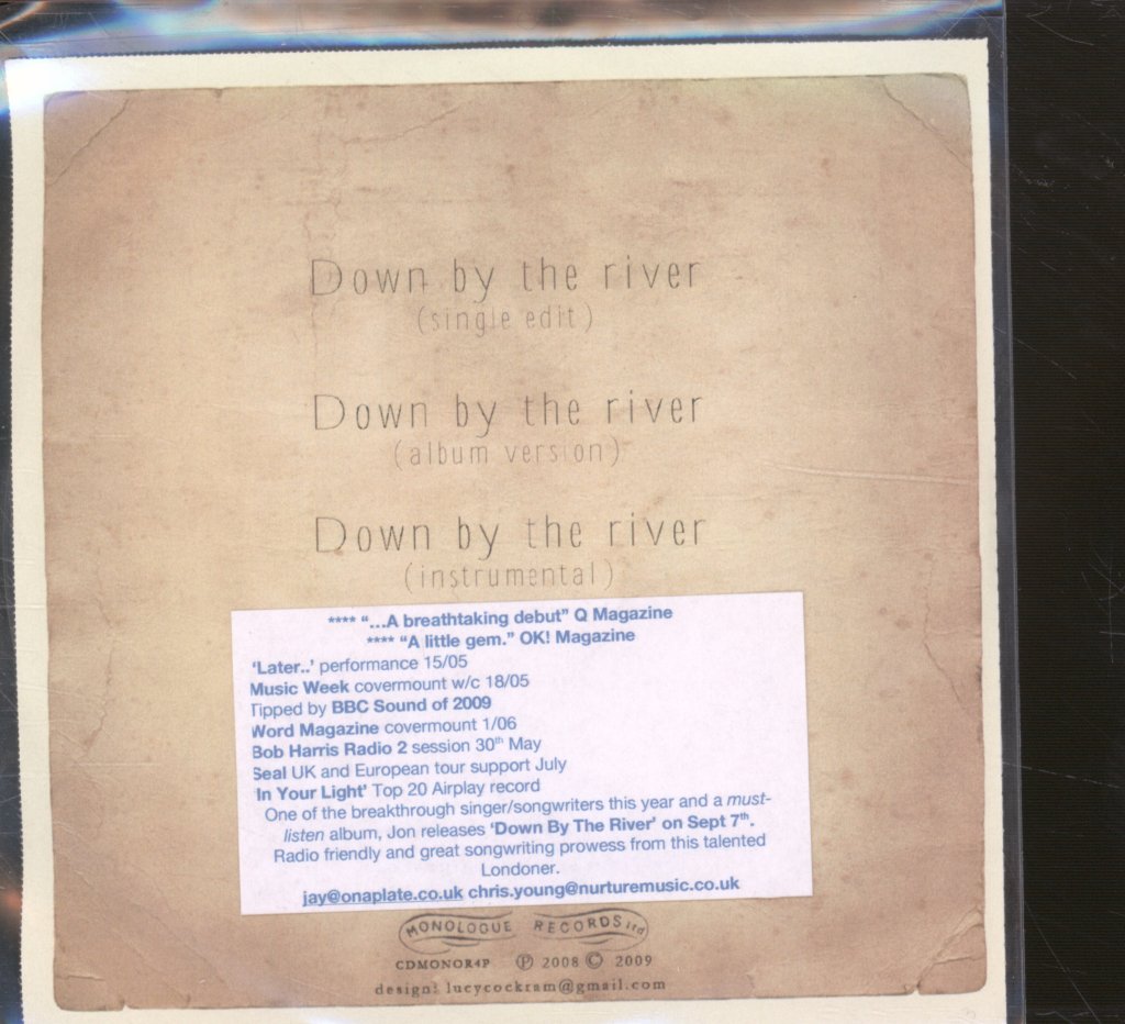 Jon Allen - Down By The River - Cdr
