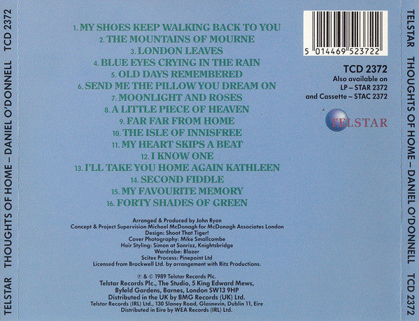 Daniel O'donnell - Thoughts Of Home - Cd