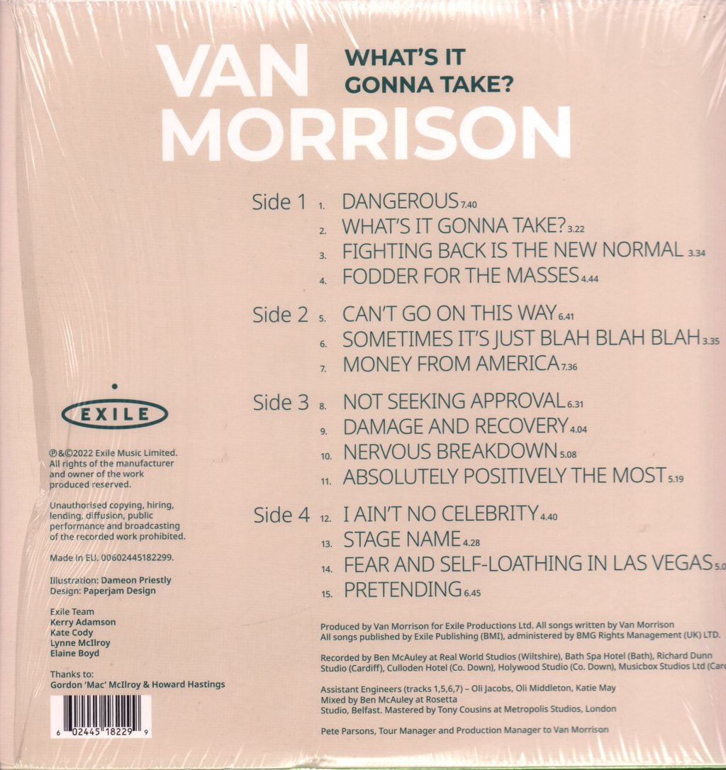 Van Morrison - What's It Gonna Take? - Double Lp