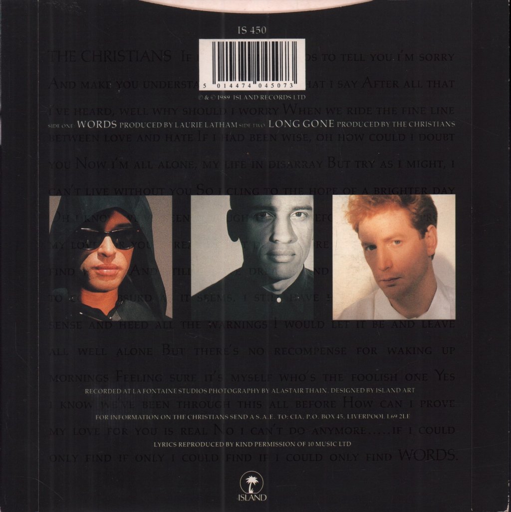 Christians - Words - 7 Inch