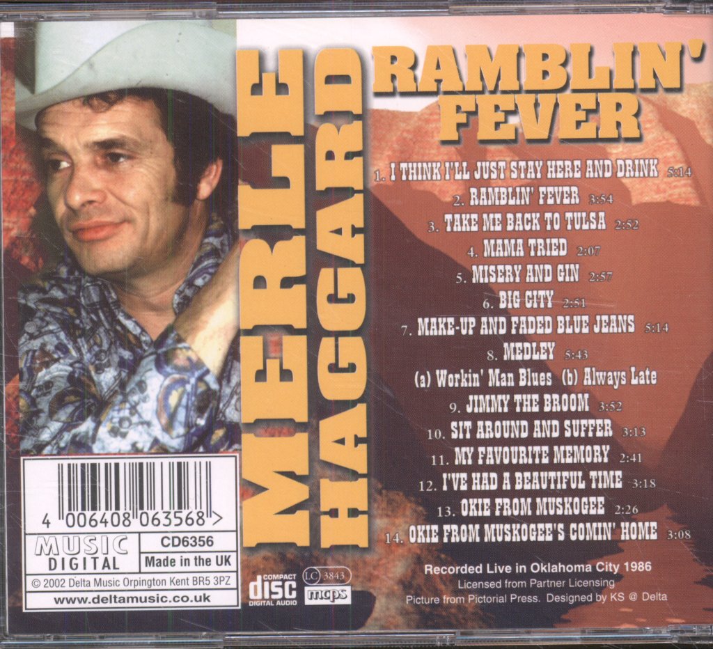 Merle Haggard - Ramblin' Fever - Cd