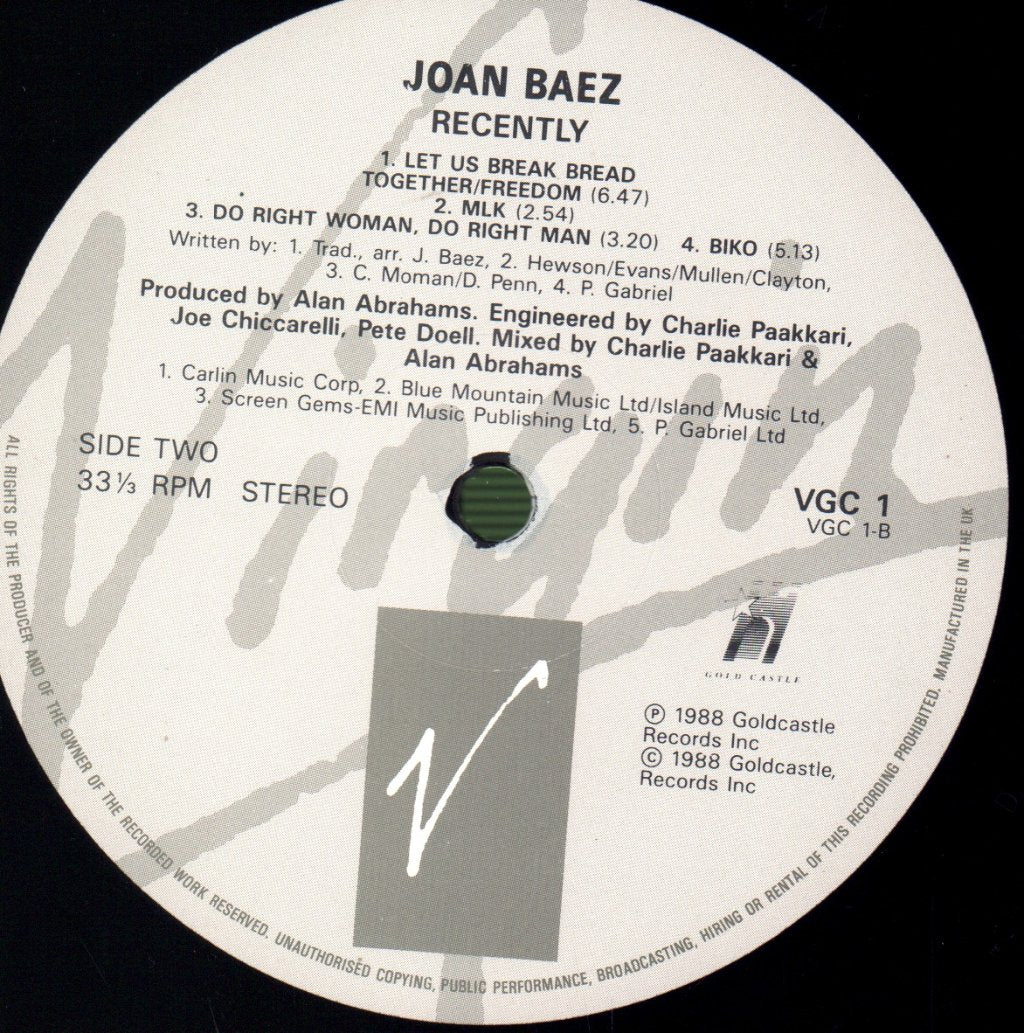 Joan Baez - Recently - Lp