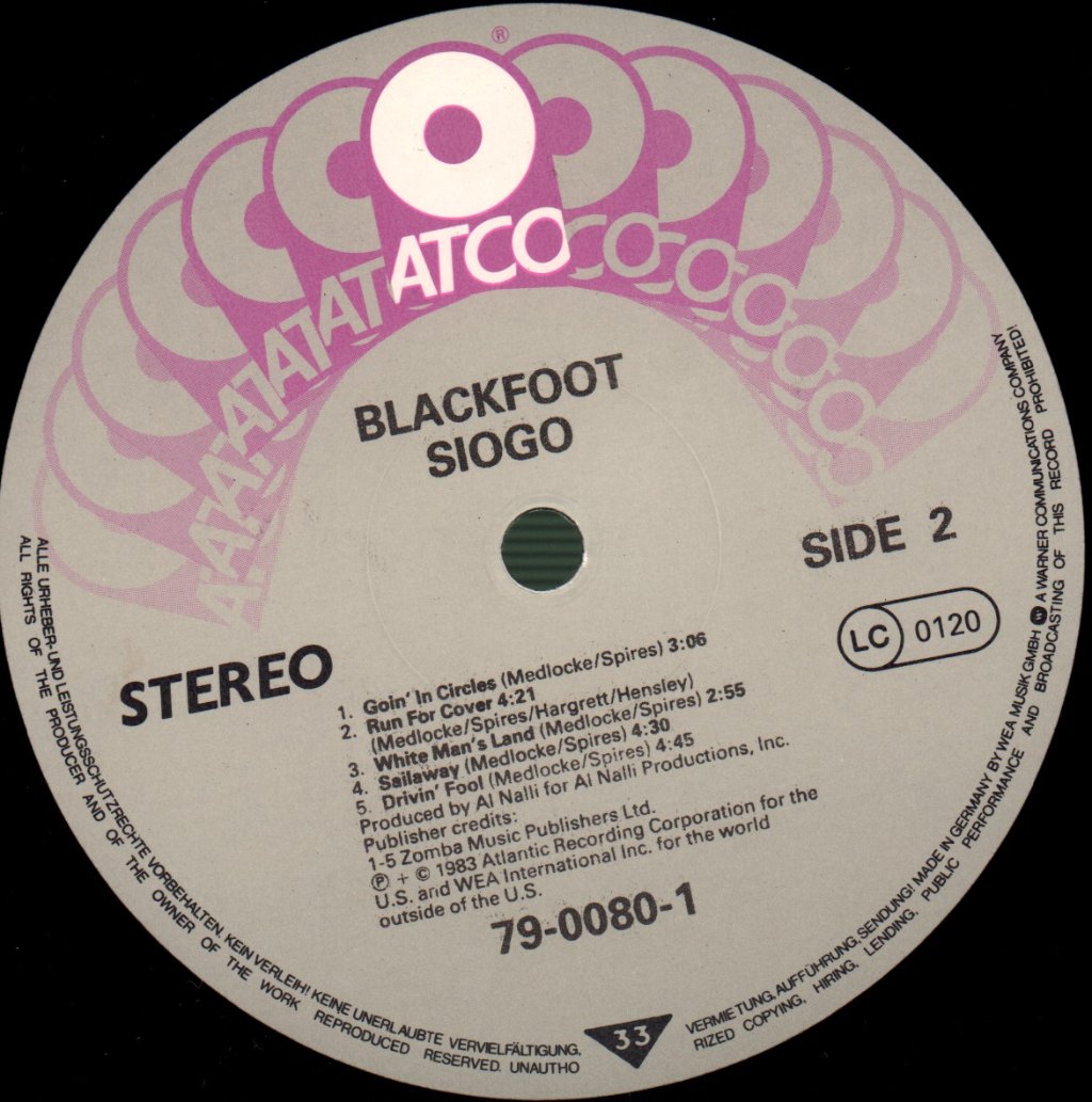 Blackfoot - Siogo - Lp