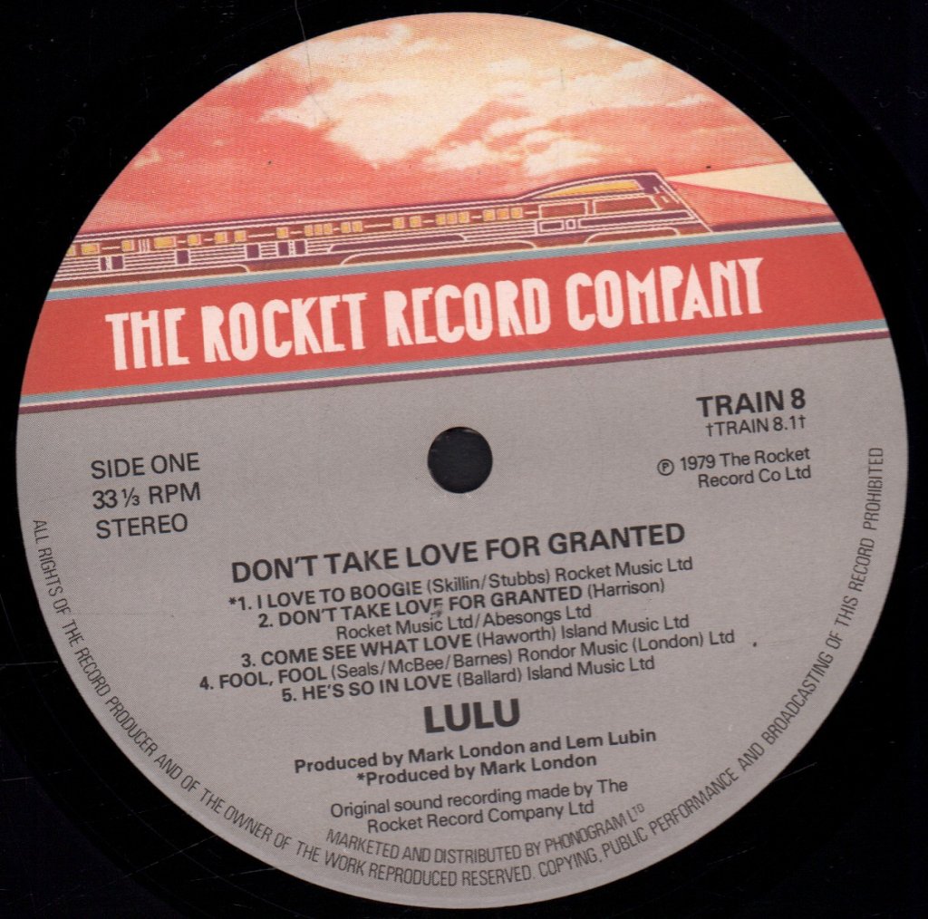 Lulu - Don't Take Love For Granted - Lp
